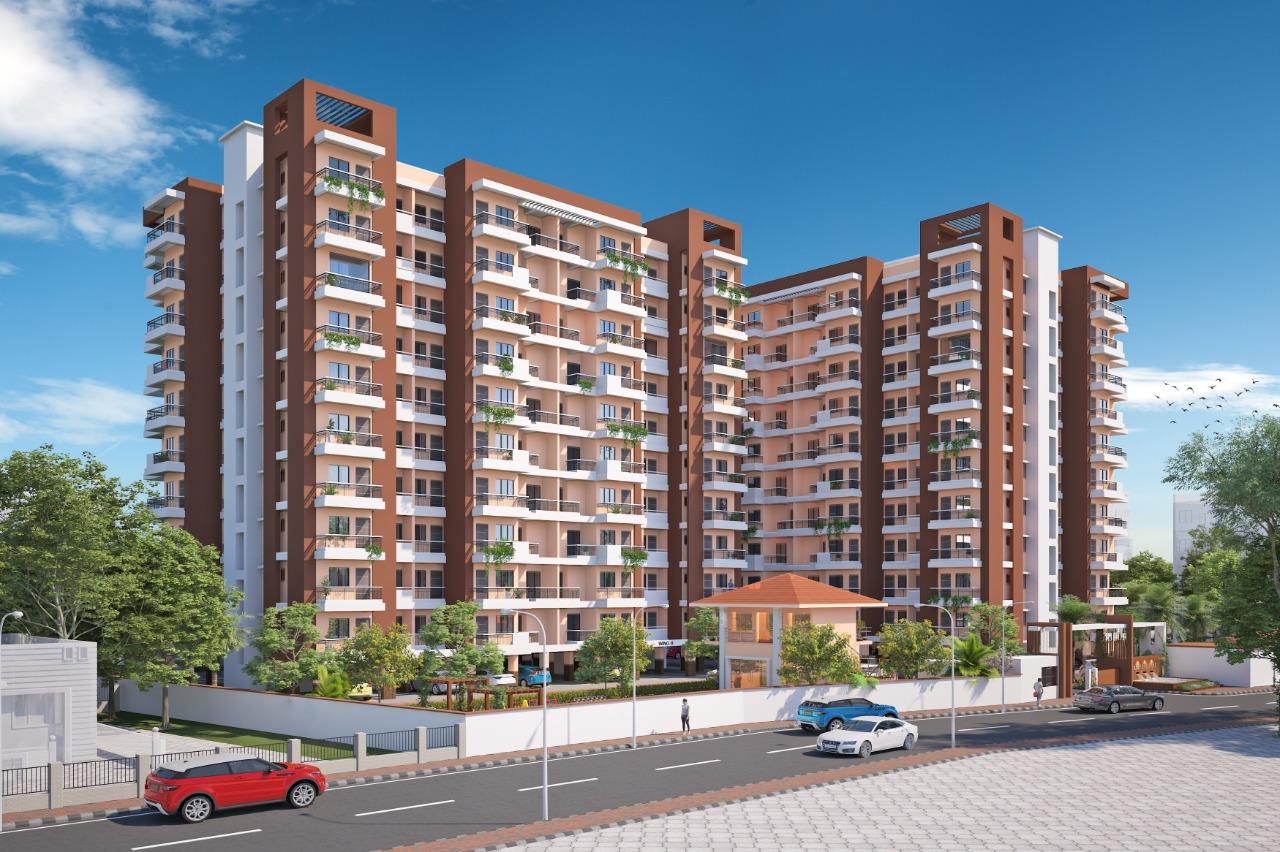Architectural illustration of the Amber Park residential development